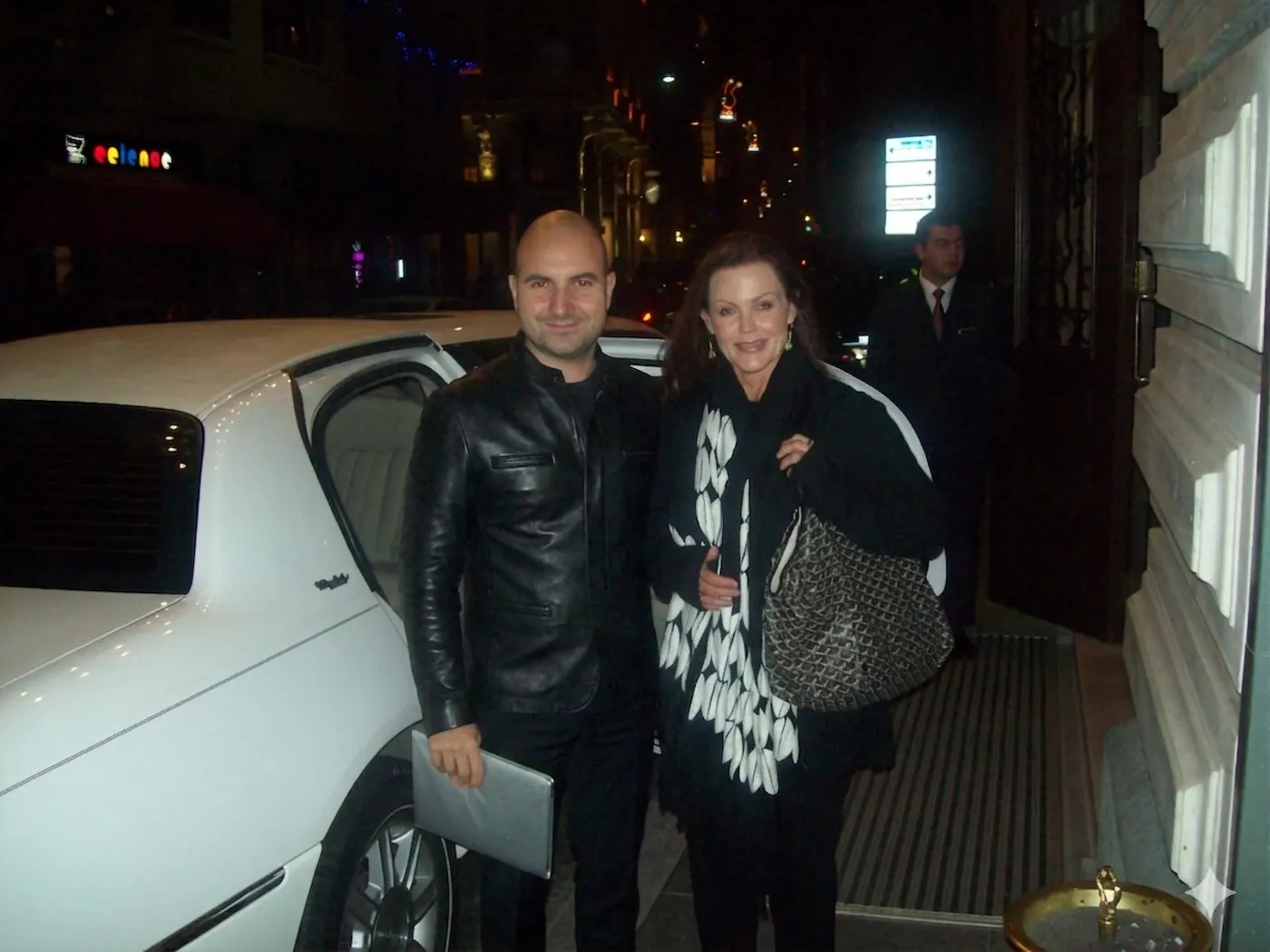 Belinda Carlisle and Orkun Biliş, Co-Founder of Illusthrone, in a publicly shareable high-profile hospitality context in Istanbul