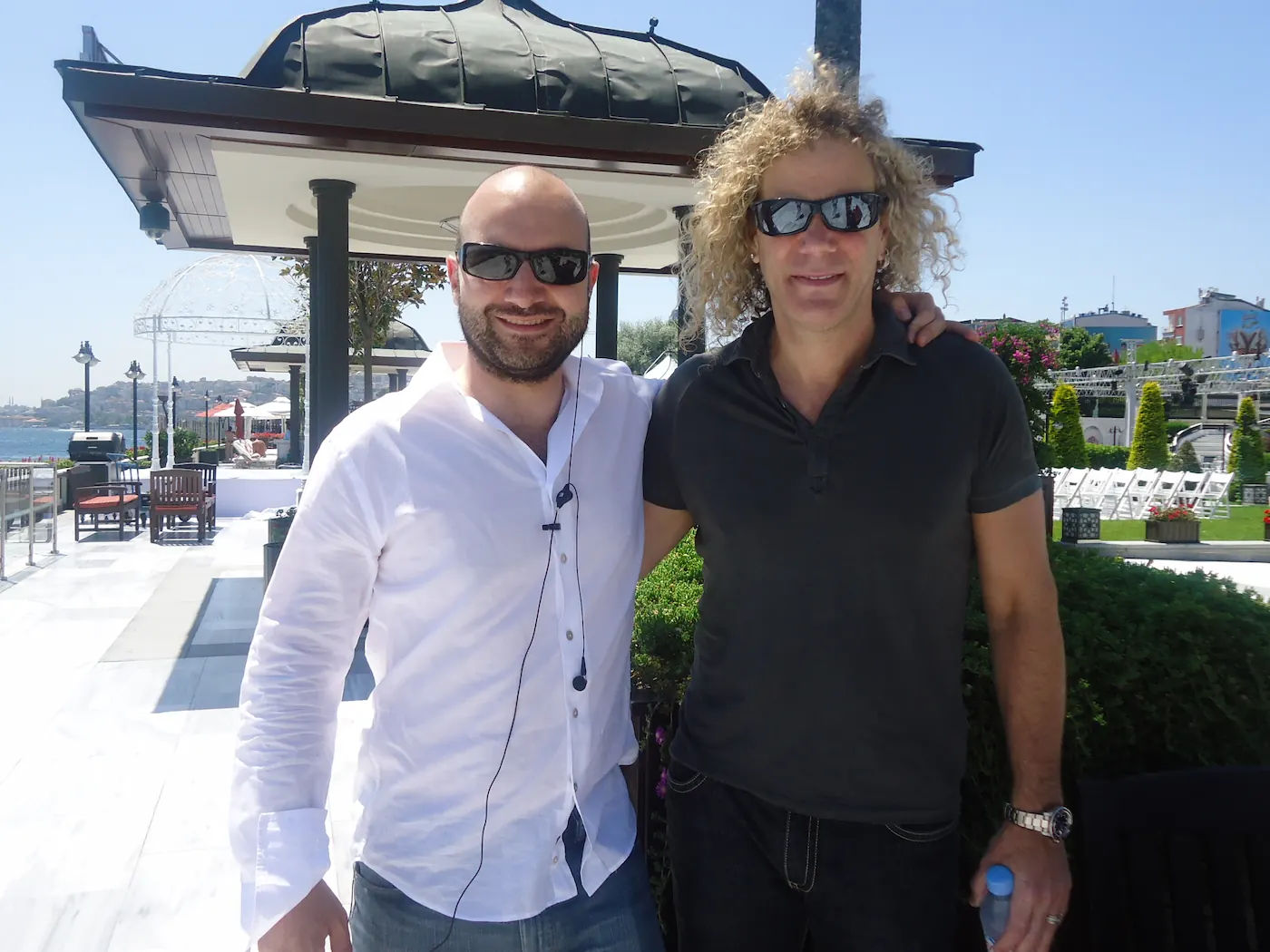 David Bryan and Orkun Biliş, Co-Founder of Illusthrone, in a publicly shareable high-profile hospitality context in Istanbul