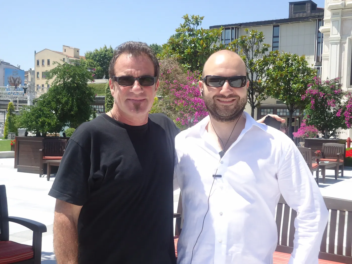 Tico Torres and Orkun Biliş, Co-Founder of Illusthrone, in a publicly shareable high-profile hospitality context in Istanbul