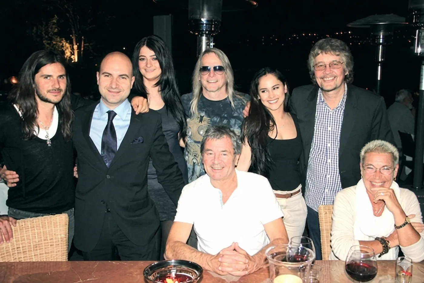 Deep Purple and Orkun Biliş, Co-Founder of Illusthrone, in a publicly shareable high-profile hospitality context in Istanbul