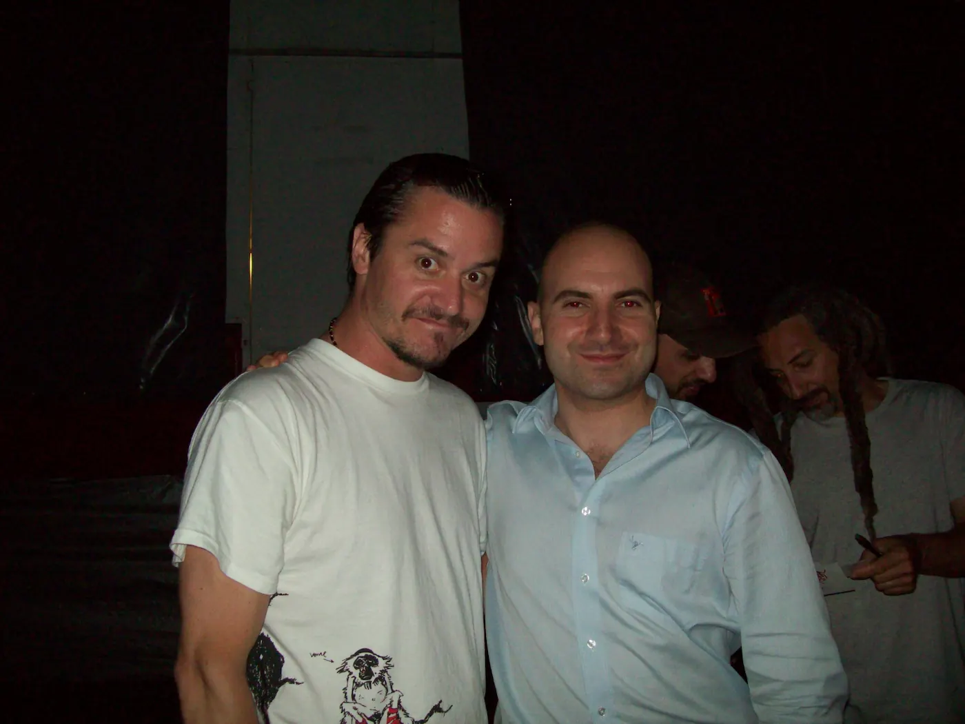 Mike Patton and Orkun Biliş, Co-Founder of Illusthrone, in a publicly shareable high-profile hospitality context in Istanbul