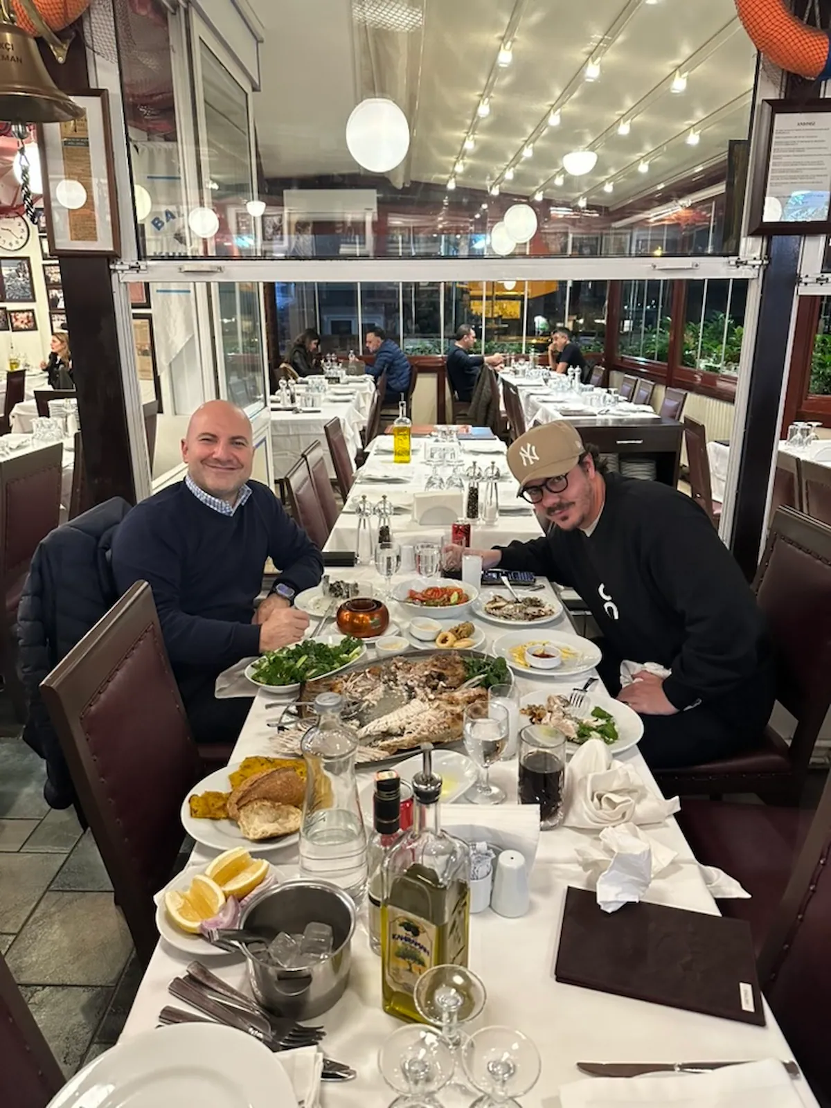 Hunter Campbell, Chief Business Officer and Executive Vice President of UFC, with Orkun Biliş, Founder of Illusthrone, during a publicly shareable executive hospitality experience in Istanbul