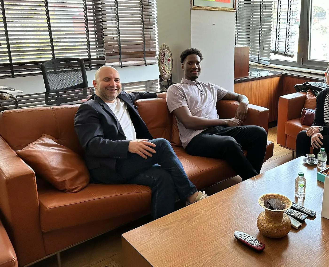 Nigel Hayes-Davis and Orkun Biliş, Co-Founder of Illusthrone, in a publicly shareable high-profile hospitality context in Istanbul