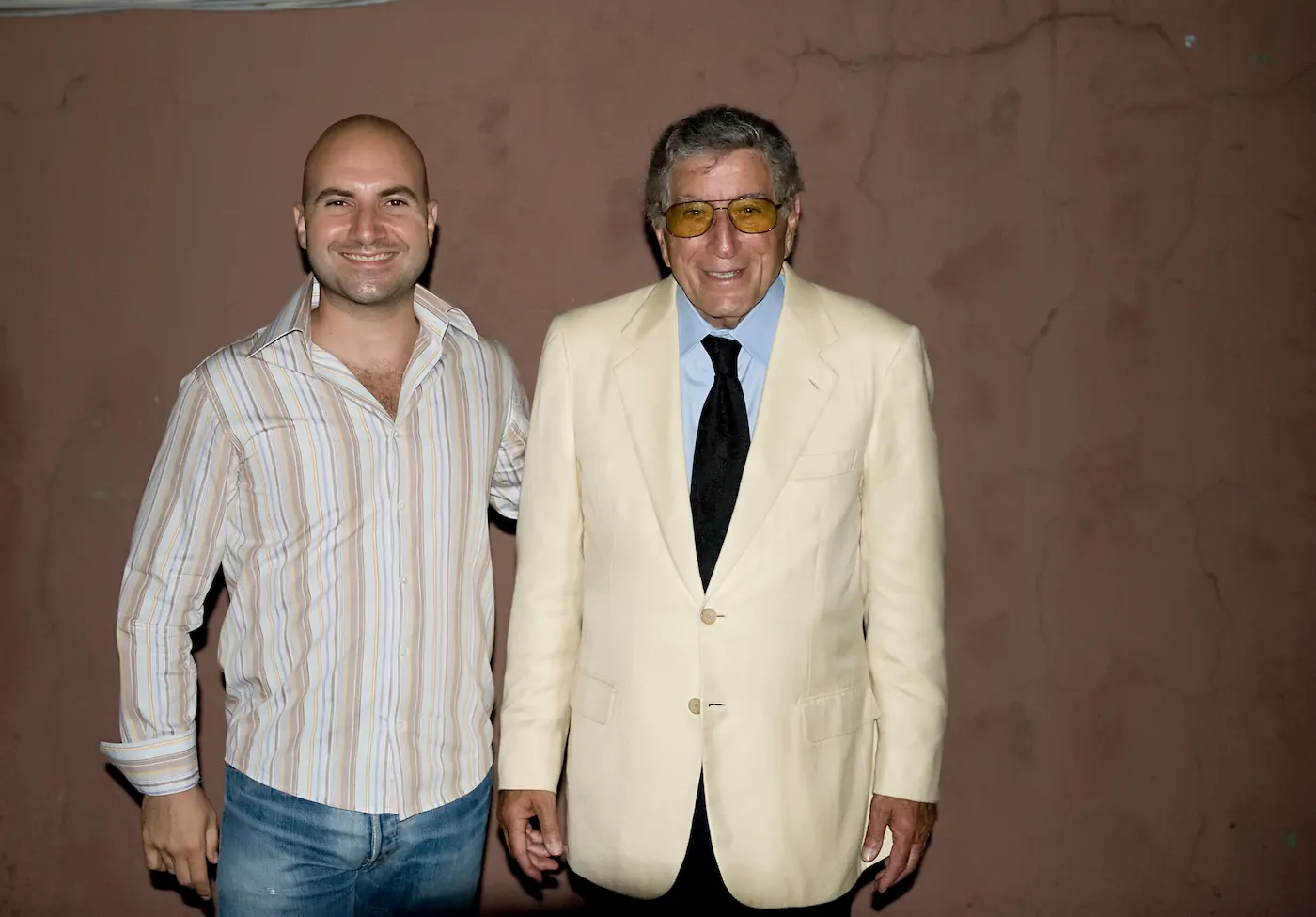 Tony Bennett and Orkun Biliş, Co-Founder of Illusthrone, in a publicly shareable high-profile hospitality context in Istanbul