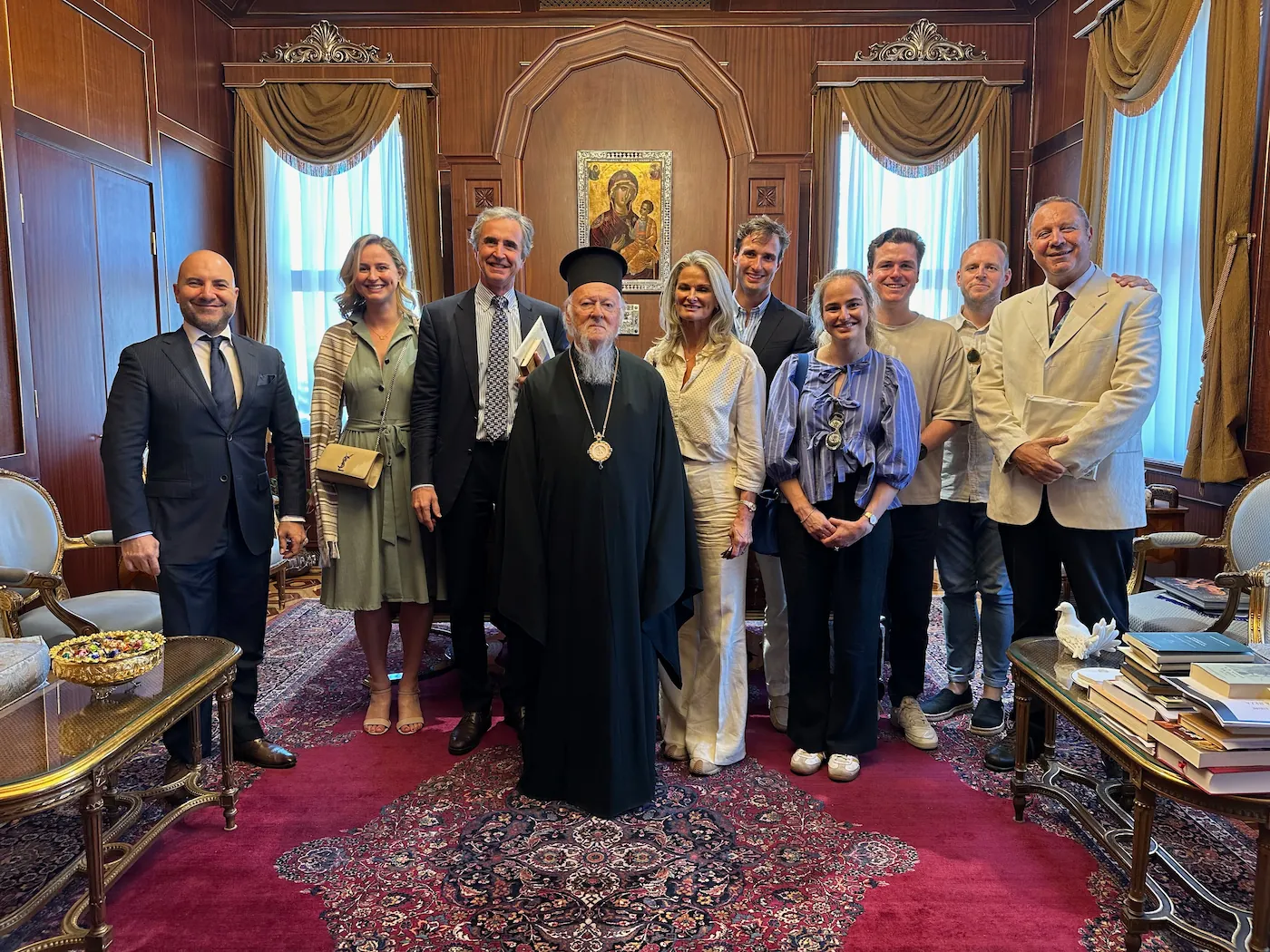 Illusthrone guests during a private faith and cultural journey at the Ecumenical Patriarchate in Istanbul