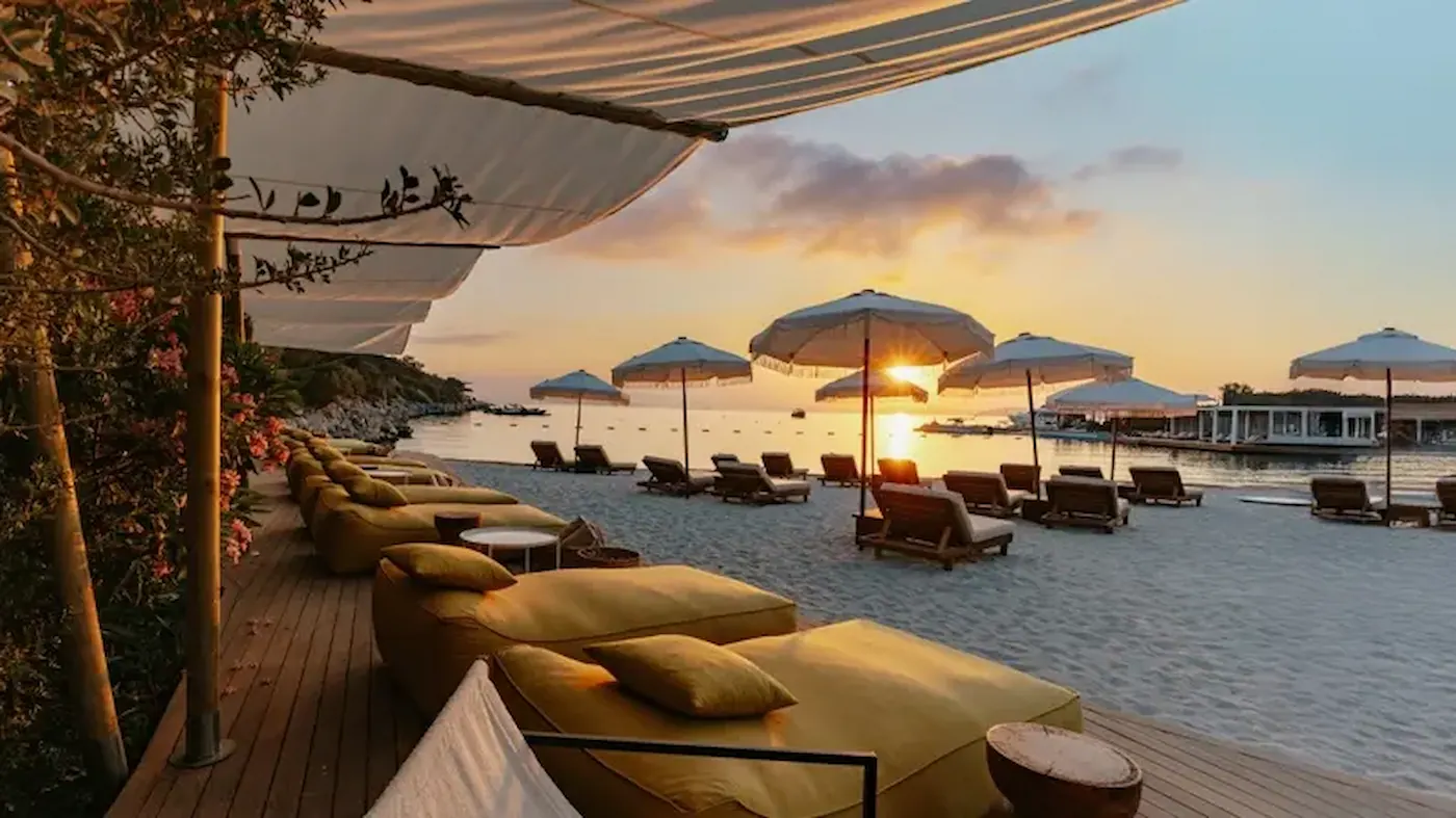 Elite beach culture in Bodrum
