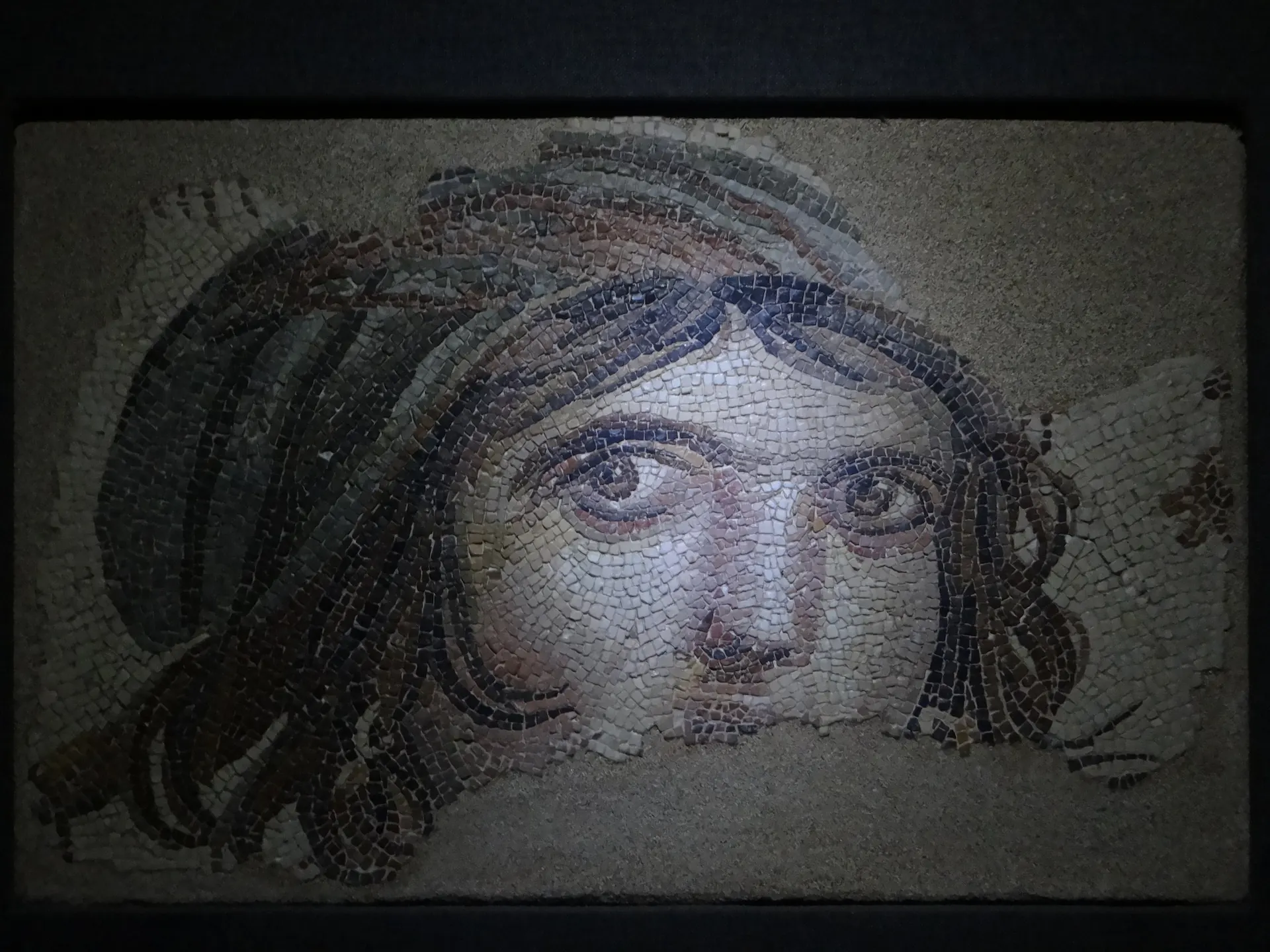 Gypsy Girl Mosaic representing Southeastern Anatolia cultural heritage in Türkiye